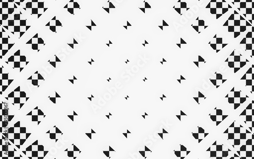 Abstract halftone black and white texture background