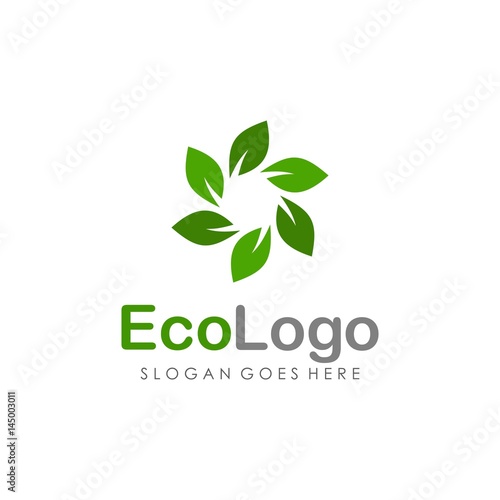 Eco green logo design