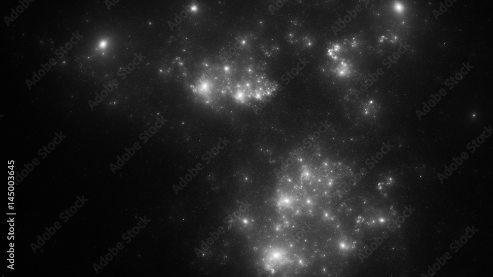 Fototapeta premium Abstract fractal illustration looks like galaxies