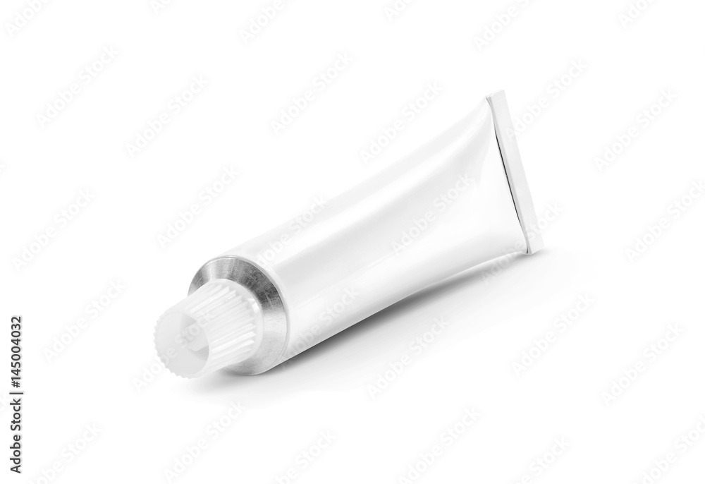 blank packaging toothpaste cream tube isolated on white background blank packaging toothpaste cream tube isolated on white background