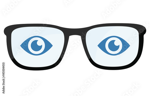 Brillengläser mit Augen