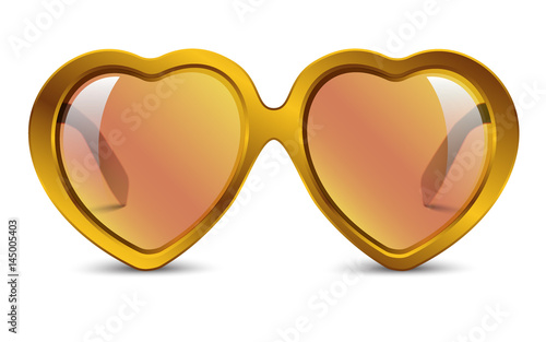 Sunglasses in shape of heart