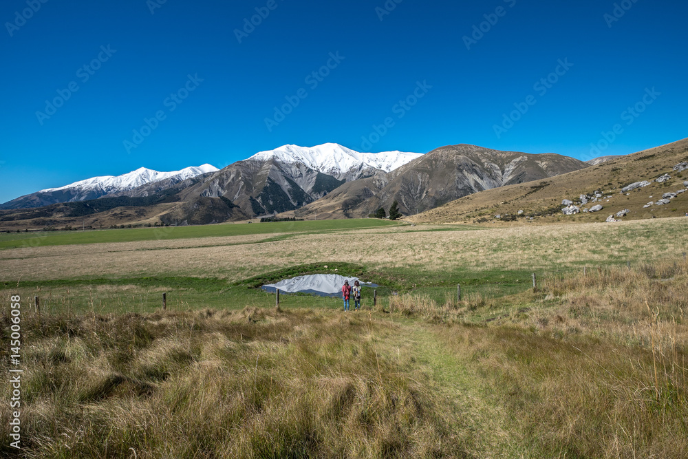 Castle Hill Peak, locate in New Zealand's South Island close to State Highway 73 between Darfield and Arthur's Pass. 