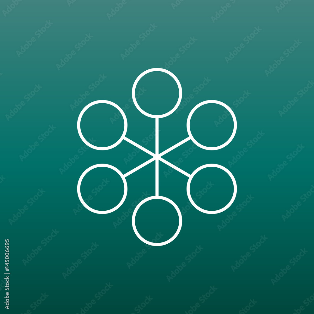 Structure simple flat icon. Vector illustration on green background. Structure simple flat icon. Vector illustration on green background.