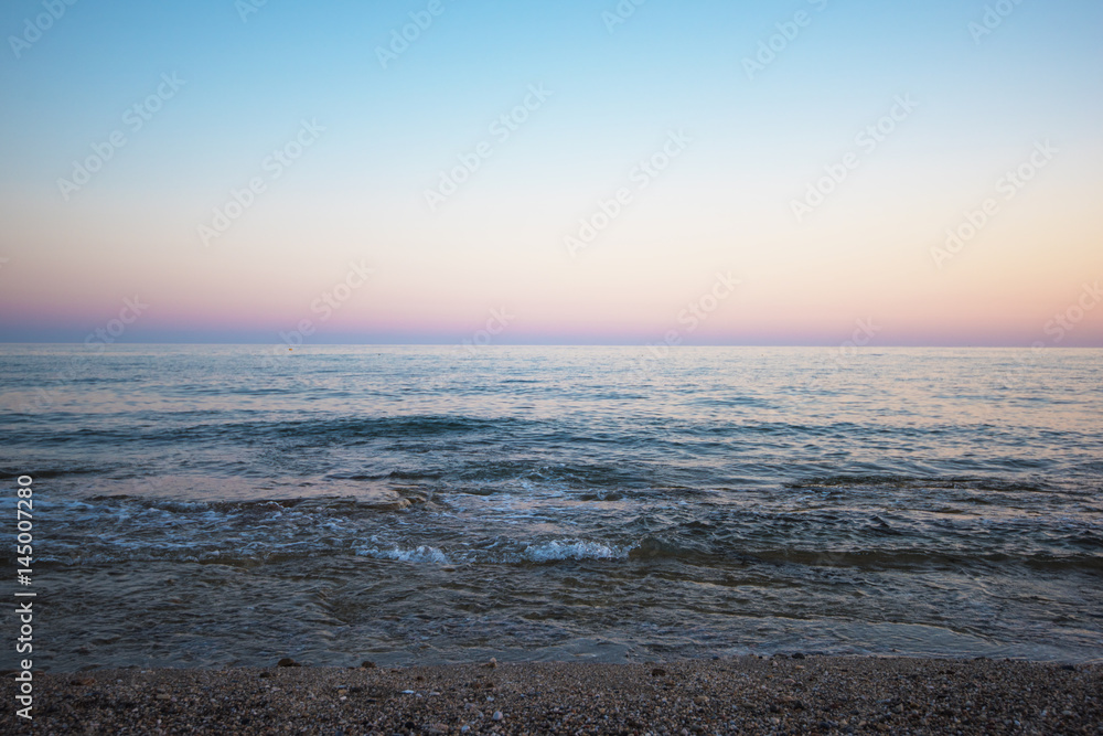 sea in the evening