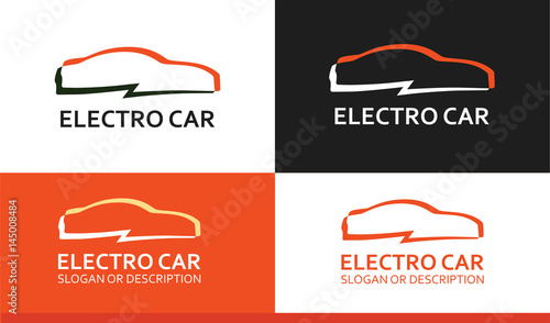 Colorful Logo of Electro Car
