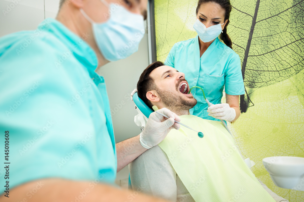 Dentist at work Dentist at work
