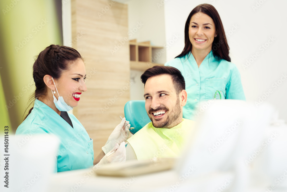 Fototapeta premium New dental office closeup image