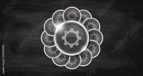 Kreis Glas - Zahnrad Einstellungen