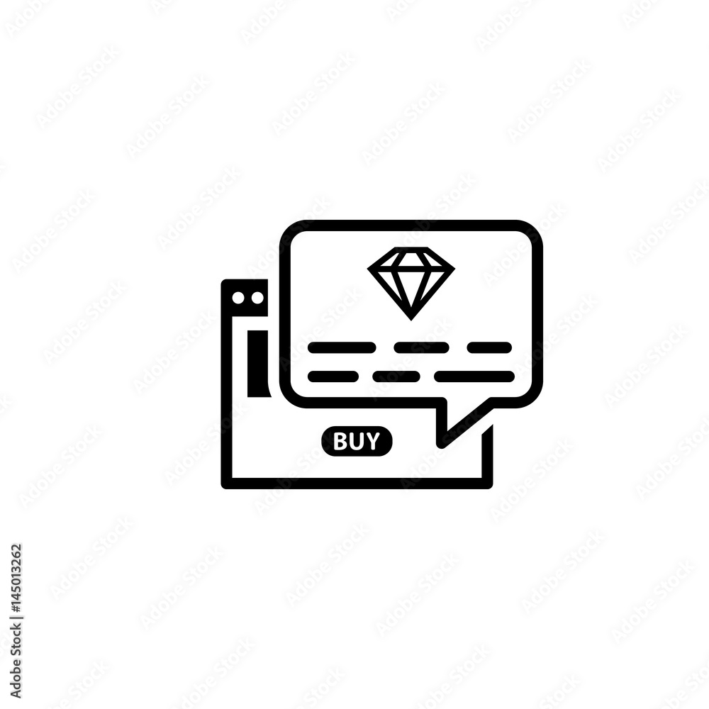 Fototapeta premium One Time Offer Icon. Flat Design.