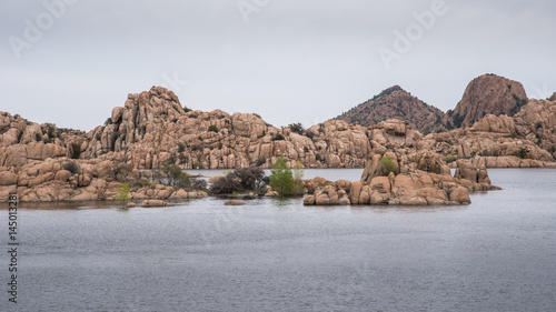 The Granite Dells on an Overcast, Hazy Day