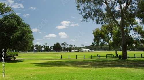 View of Alf Curlewis gardens at Esplanade in city center 