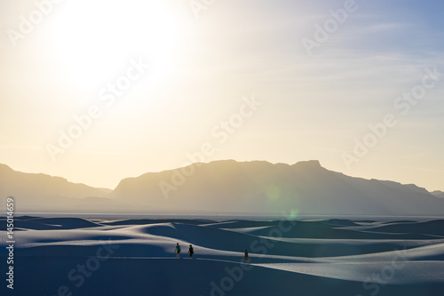Hiking in sand dunes © Brent Hall