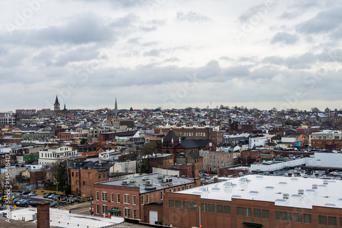 skyline of north fells point and patterson park in baltimore maryland © Christian Hinkle