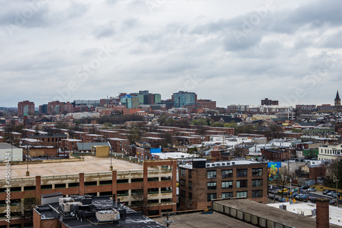 skyline of north fells point and patterson park in baltimore maryland © Christian Hinkle