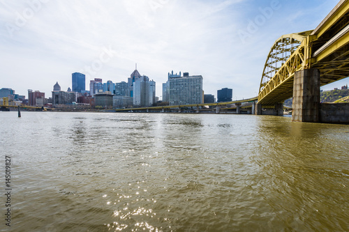 Skyline of Pittsburgh, Pennsylvania from Allegheny Landing from across the Allegheny River © Christian Hinkle