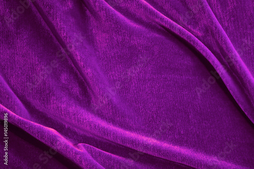 Violet silk velvet close-up