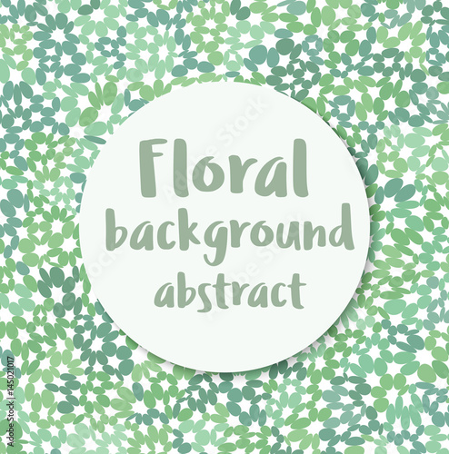 Floral abstract background for presentations, polygraphy and web creative design