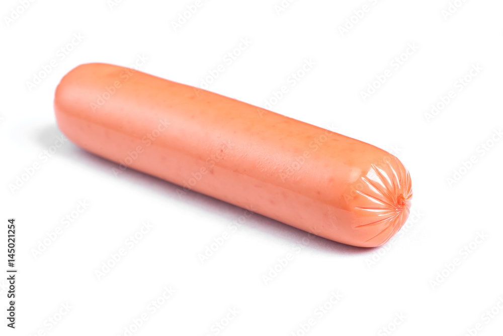 Single sausage isolated Single sausage isolated