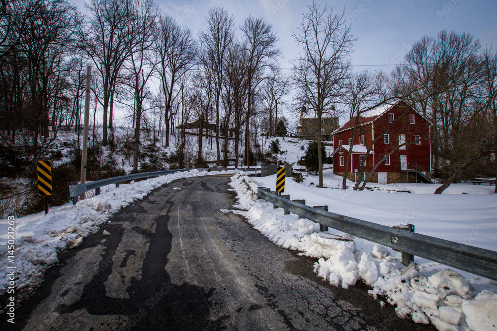 The Snowy Wallace Cross Mill in Felton, Pennsylvania