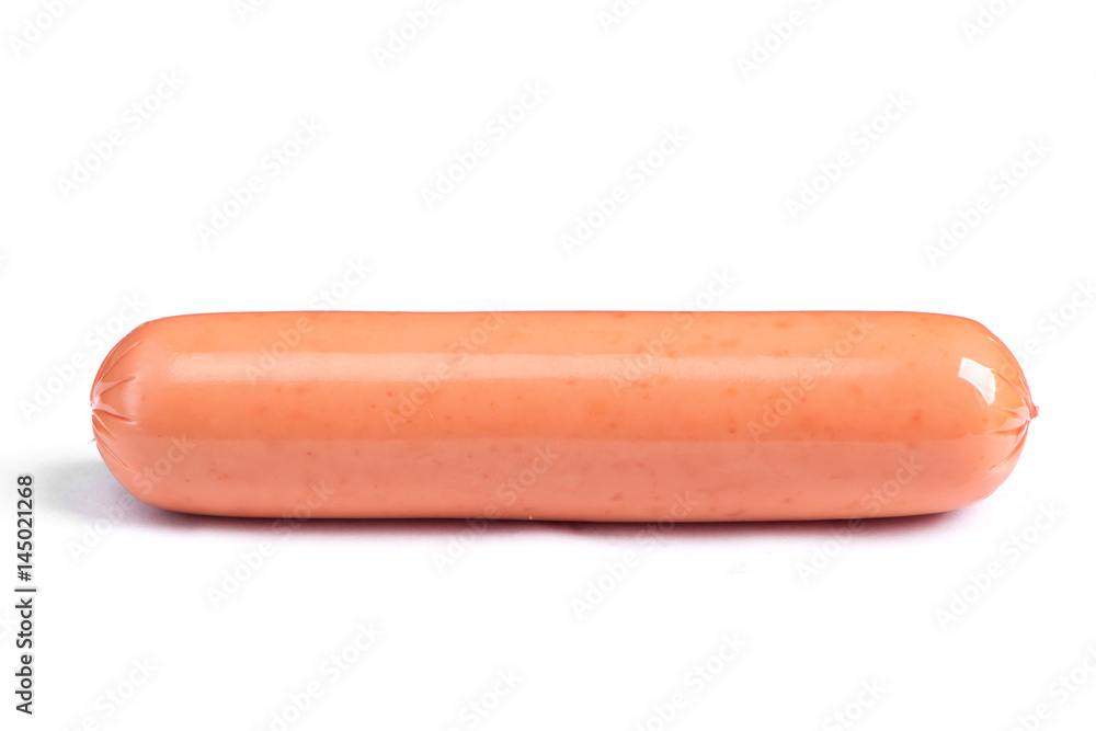 Single sausage isolated Single sausage isolated