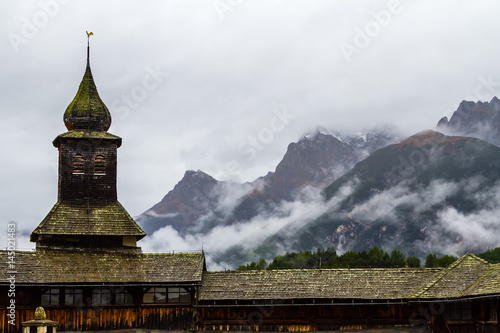 Castle Tarasp in Switzerland. Canton of Grisons photo