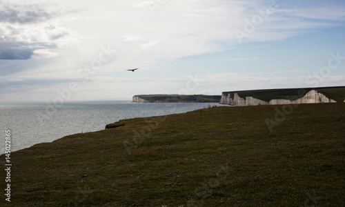 White cliffs of Dover, England.
