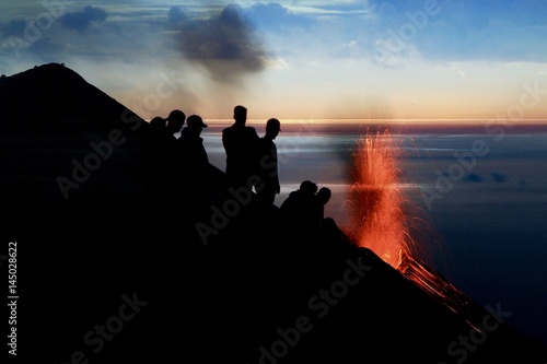 Stromboli in eruzione photo