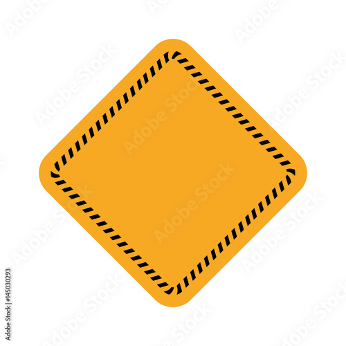 Under construction road sign icon vector illustration graphic design