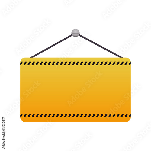 Under construction road sign icon vector illustration graphic design