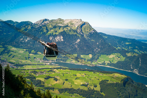 stanserhorn cable car - switzerland