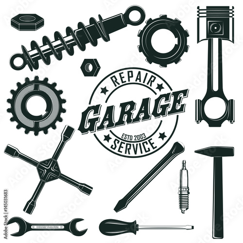 Vintage Mechanic Tools Set