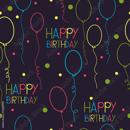 Birthday. Vector pattern