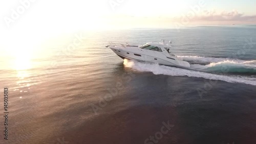 Yacht in the ocean