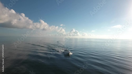 Yacht in the ocean