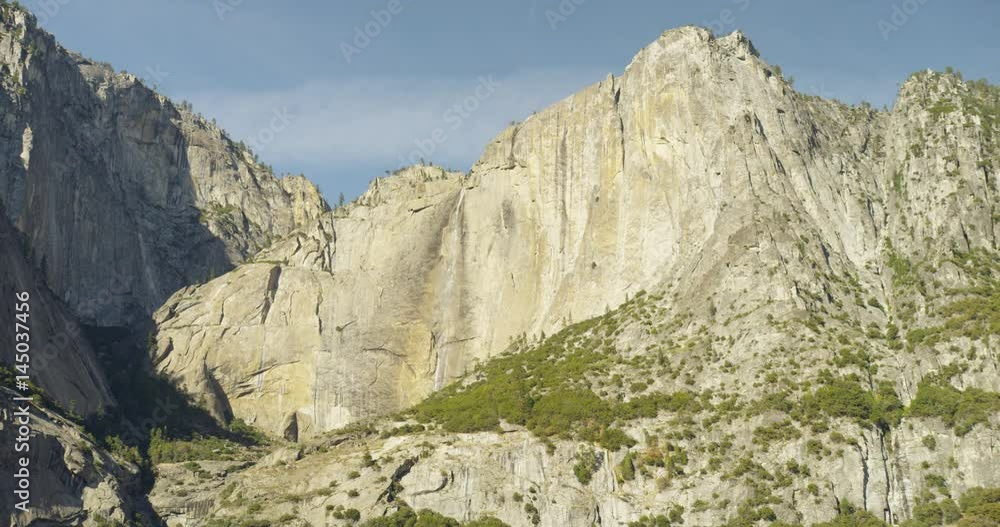 Yosemite Falls can be seen in the distance, Yosemite National Park. Yosemite Falls can be seen in the distance, Yosemite National Park.