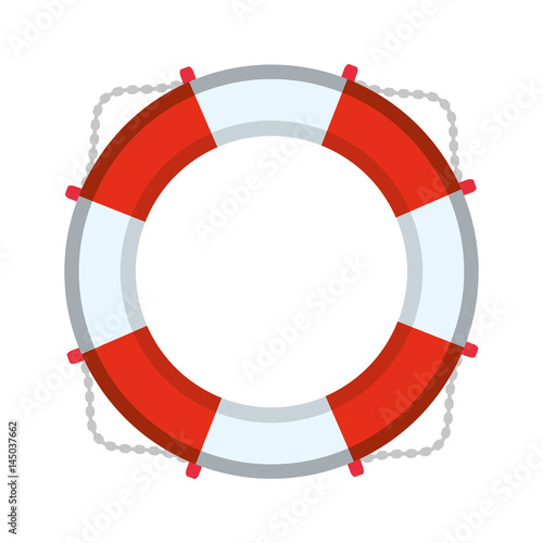 Nautical life ring icon vector illustration graphic design