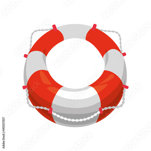 Nautical life ring icon vector illustration graphic design