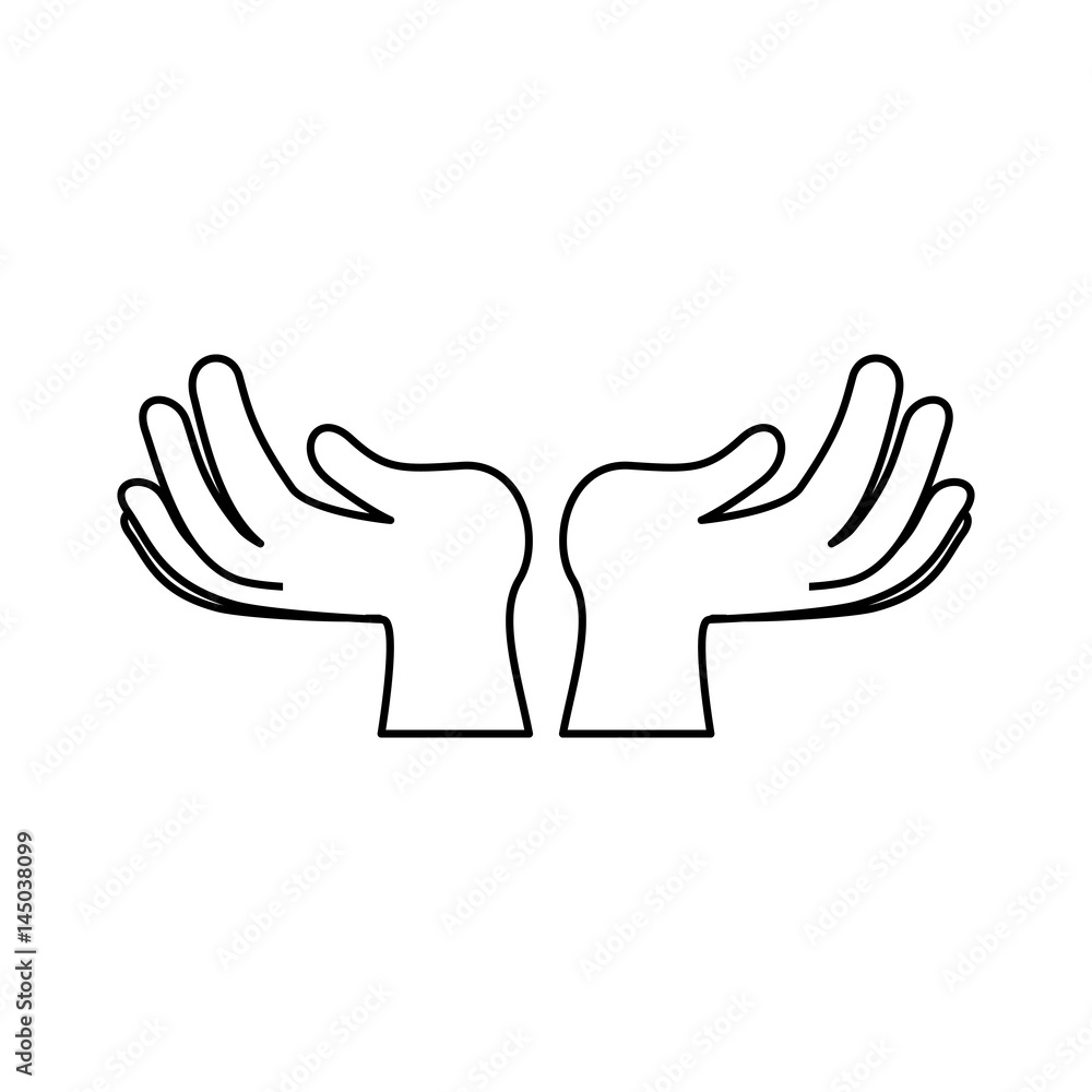 Human hand symbol icon vector illustration graphic design Human hand symbol icon vector illustration graphic design