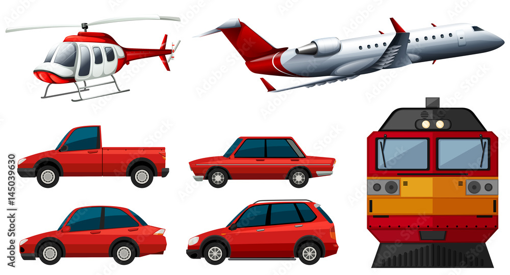 Different designs of transportations