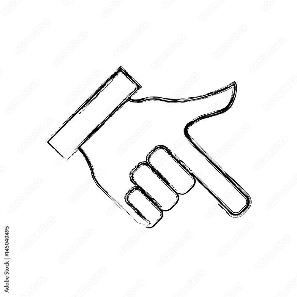 Obraz premium Hand gesturing symbol icon vector illustration graphic design
