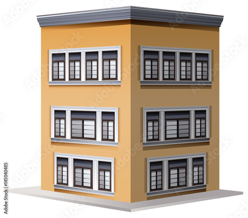 Architecture design for three storey building
