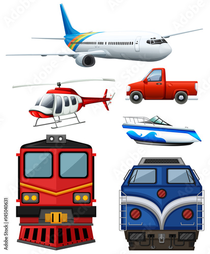 Different types of transportation