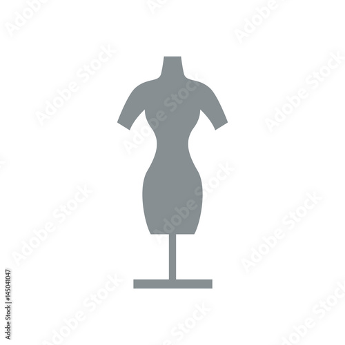 Manikin model clothes icon vector illustration graphic design