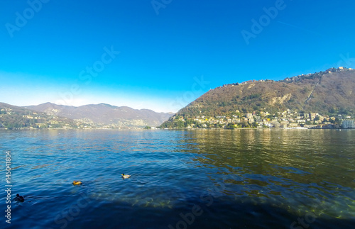 Landscape with Lake Como  Lombardy  Italy