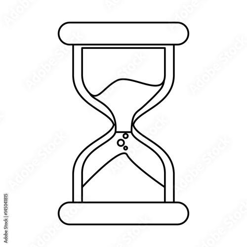 Hourglass antique instrument icon vector illustration graphic design