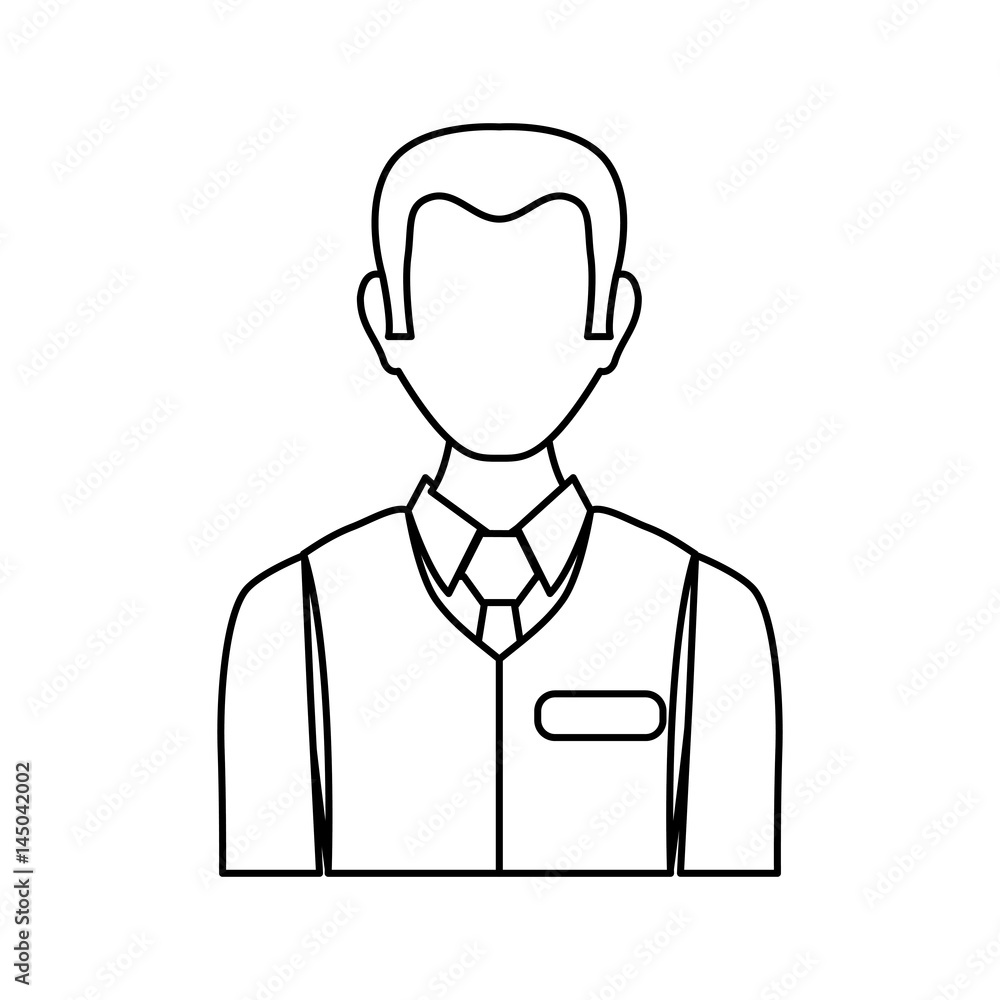 Sales advisor avatar icon vector illustration graphic design