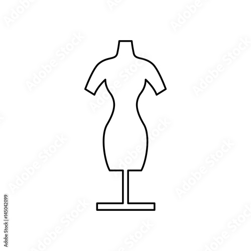 Manikin model clothes icon vector illustration graphic design