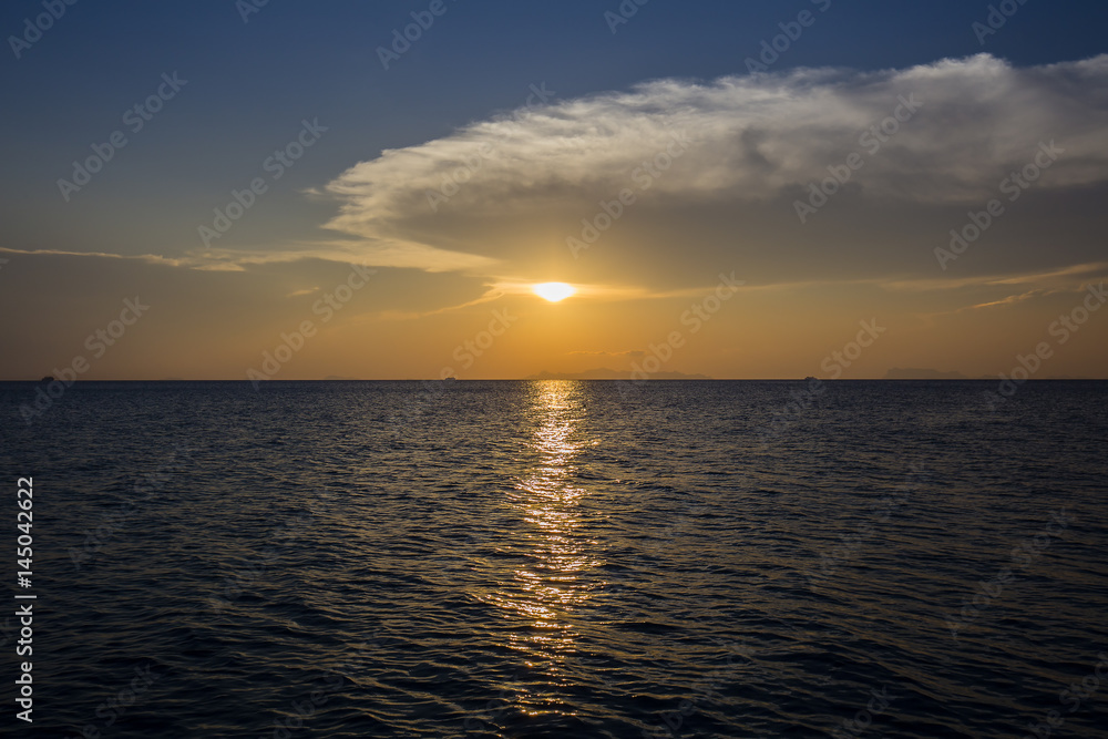 Sunset in Koh Phangan, Thailand Sunset in Koh Phangan, Thailand