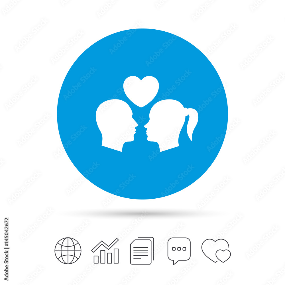 Couple sign icon. Male love female. Lovers. Couple sign icon. Male love female. Lovers.